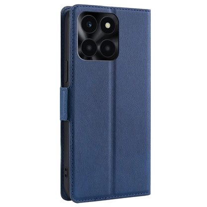 For Honor X6a 4G Case Scratch-resistant PU Leather Supporting Stand Card Slot Phone Protector
