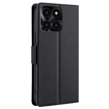 For Honor X6a 4G Case Scratch-resistant PU Leather Supporting Stand Card Slot Phone Protector