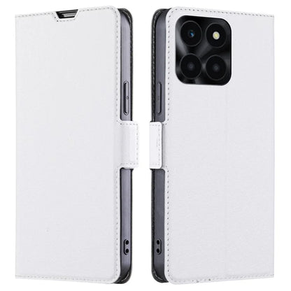 For Honor X6a 4G Case Scratch-resistant PU Leather Supporting Stand Card Slot Phone Protector