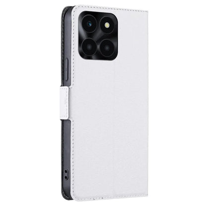 For Honor X6a 4G Case Scratch-resistant PU Leather Supporting Stand Card Slot Phone Protector