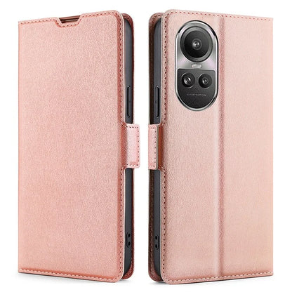 For Oppo Reno10 5G (Global) / Reno10 Pro 5G (Global) Case Leather Card Slot Phone Cover