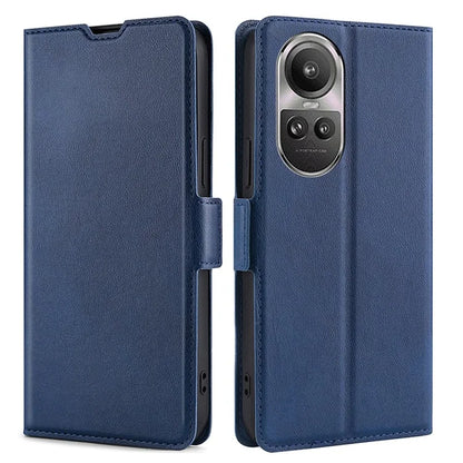 For Oppo Reno10 5G (Global) / Reno10 Pro 5G (Global) Case Leather Card Slot Phone Cover