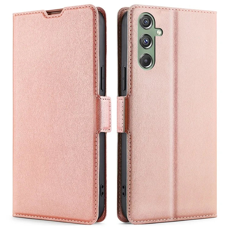 For Samsung Galaxy M34 5G / F34 5G Case Scratch-resistant PU Leather Phone Cover with Card Slot