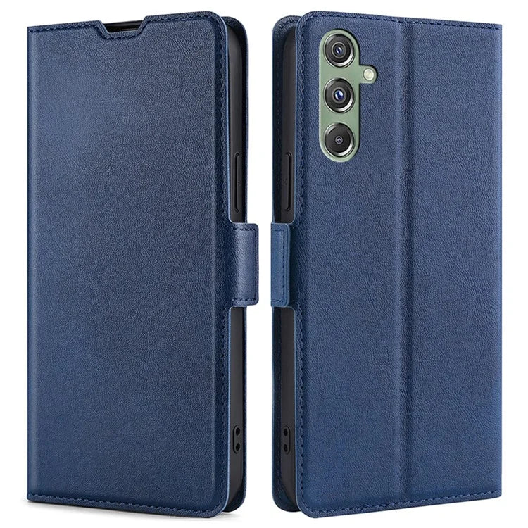 For Samsung Galaxy M34 5G / F34 5G Case Scratch-resistant PU Leather Phone Cover with Card Slot