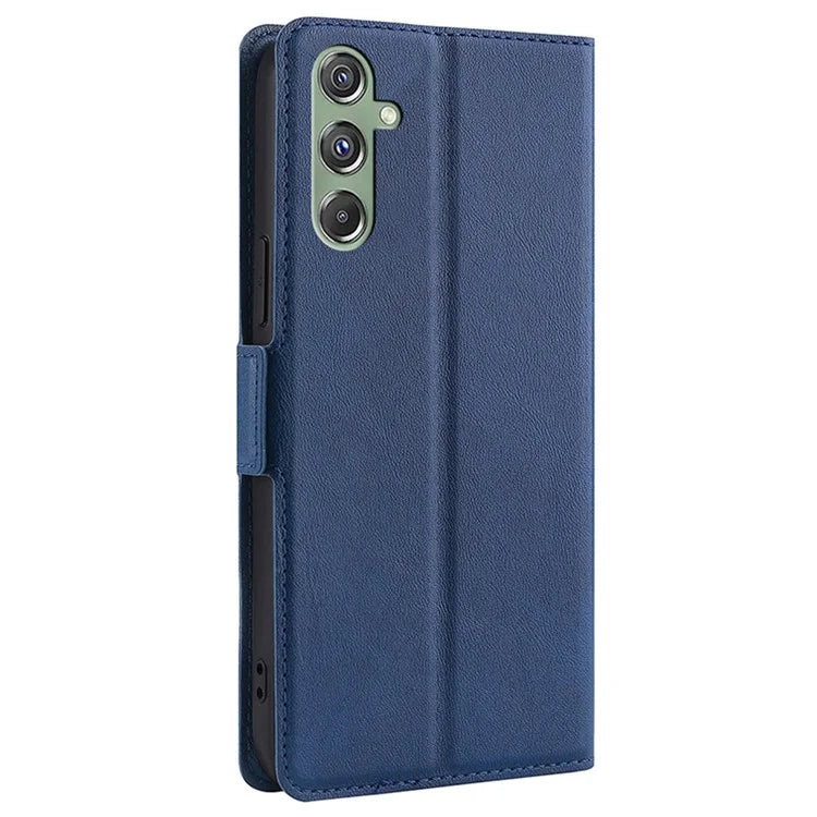 For Samsung Galaxy M34 5G / F34 5G Case Scratch-resistant PU Leather Phone Cover with Card Slot