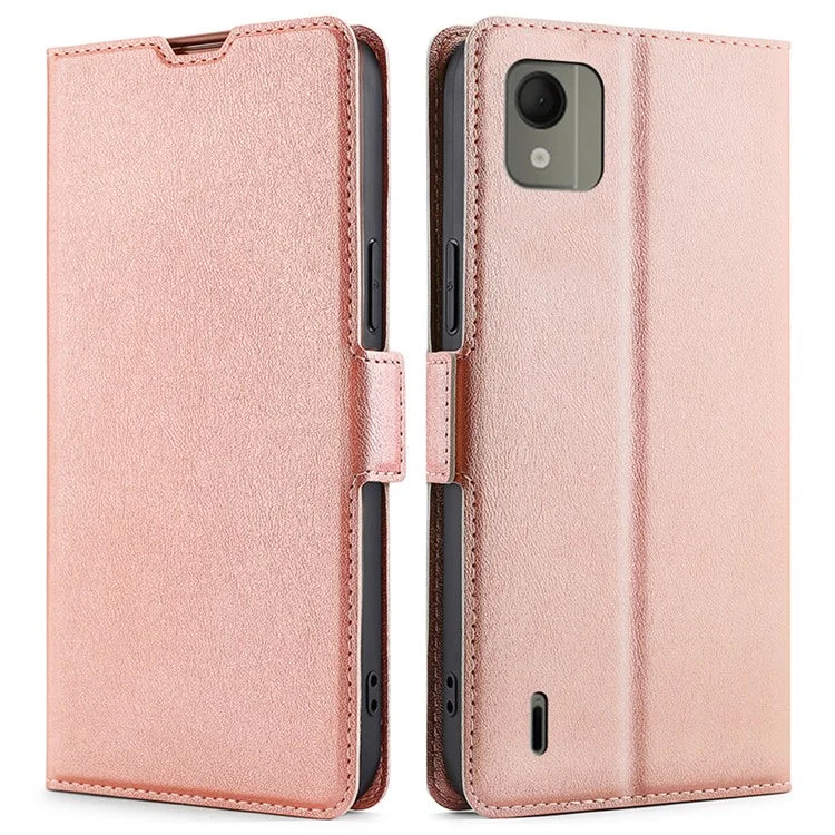 For Nokia C110 Case Scratch-resistant Leather Card Slot Phone Protector