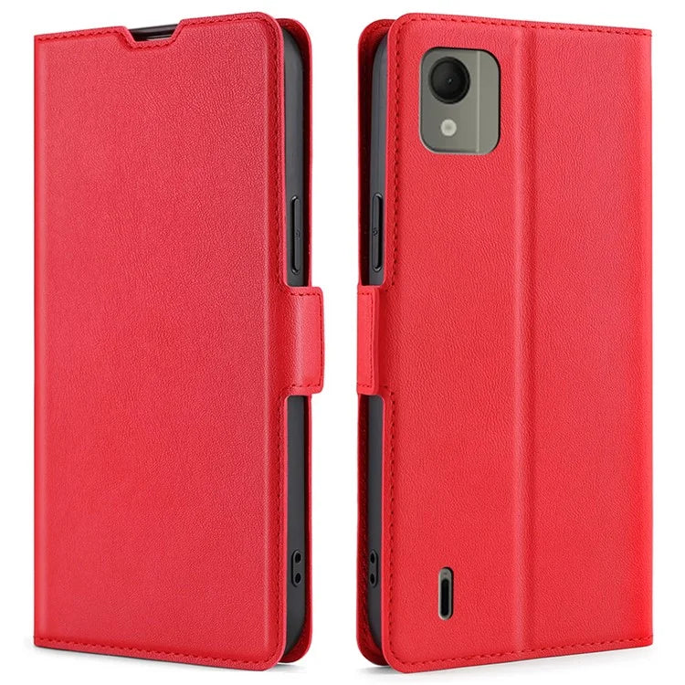 For Nokia C110 Case Scratch-resistant Leather Card Slot Phone Protector
