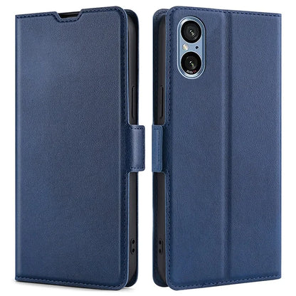 For Sony Xperia 5 V Case Anti-scratch PU Leather Supporting Stand Phone Cover