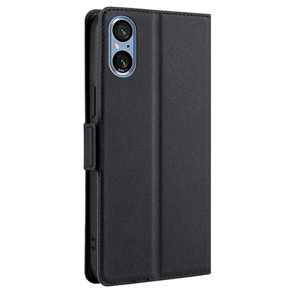 For Sony Xperia 5 V Case Anti-scratch PU Leather Supporting Stand Phone Cover