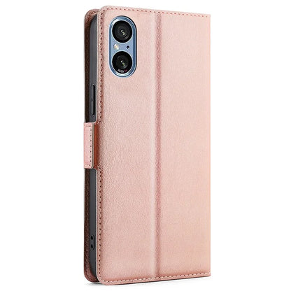 For Sony Xperia 5 V Case Anti-scratch PU Leather Supporting Stand Phone Cover