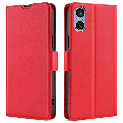 For Sony Xperia 5 V Case Anti-scratch PU Leather Supporting Stand Phone Cover
