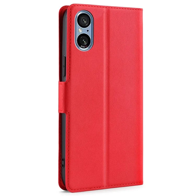 For Sony Xperia 5 V Case Anti-scratch PU Leather Supporting Stand Phone Cover