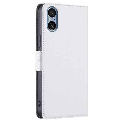 For Sony Xperia 5 V Case Anti-scratch PU Leather Supporting Stand Phone Cover