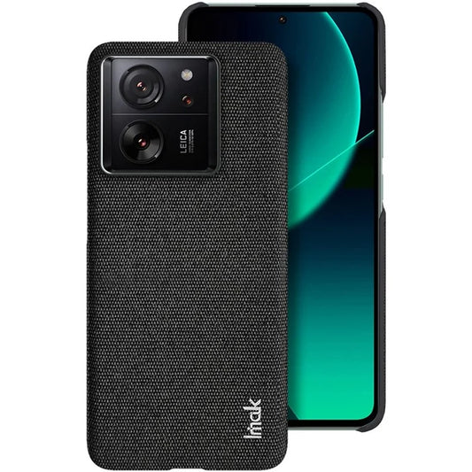 IMAK Ruiyi Series for Xiaomi 13T / 13T Pro Case Cloth Texture PU Leather+PC Phone Cover
