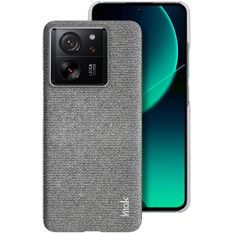 IMAK Ruiyi Series for Xiaomi 13T / 13T Pro Case Cloth Texture PU Leather+PC Phone Cover