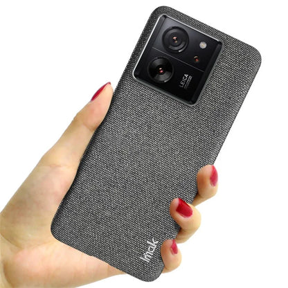 IMAK Ruiyi Series for Xiaomi 13T / 13T Pro Case Cloth Texture PU Leather+PC Phone Cover