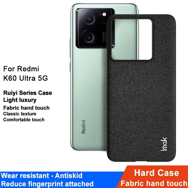 IMAK Ruiyi Series for Xiaomi Redmi K60 Ultra Case Anti-scratch PU Leather+PC Smart Phone Cover