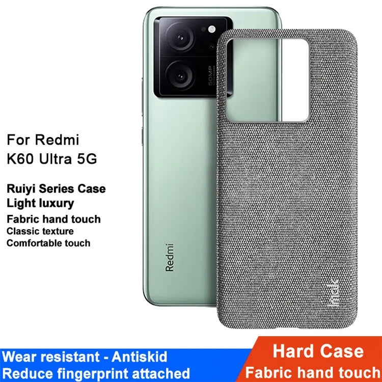 IMAK Ruiyi Series for Xiaomi Redmi K60 Ultra Case Anti-scratch PU Leather+PC Smart Phone Cover