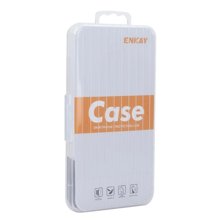ENKAY HAT PRINCE For Samsung Galaxy A15 5G TPU Phone Case Clear Anti-slip Strip Edge Phone Cover Shell