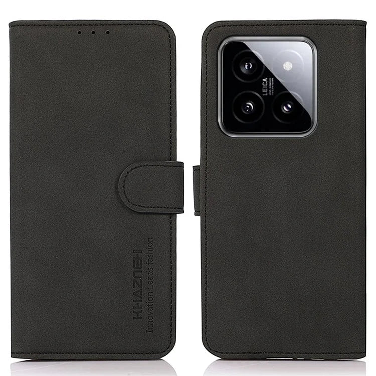 KHAZNEH For Xiaomi 14 Case PU Leather Protective Phone Cover
