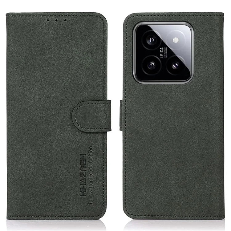 KHAZNEH For Xiaomi 14 Case PU Leather Protective Phone Cover