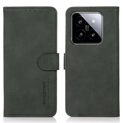 KHAZNEH For Xiaomi 14 Case PU Leather Protective Phone Cover