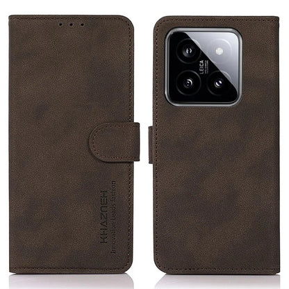 KHAZNEH For Xiaomi 14 Case PU Leather Protective Phone Cover