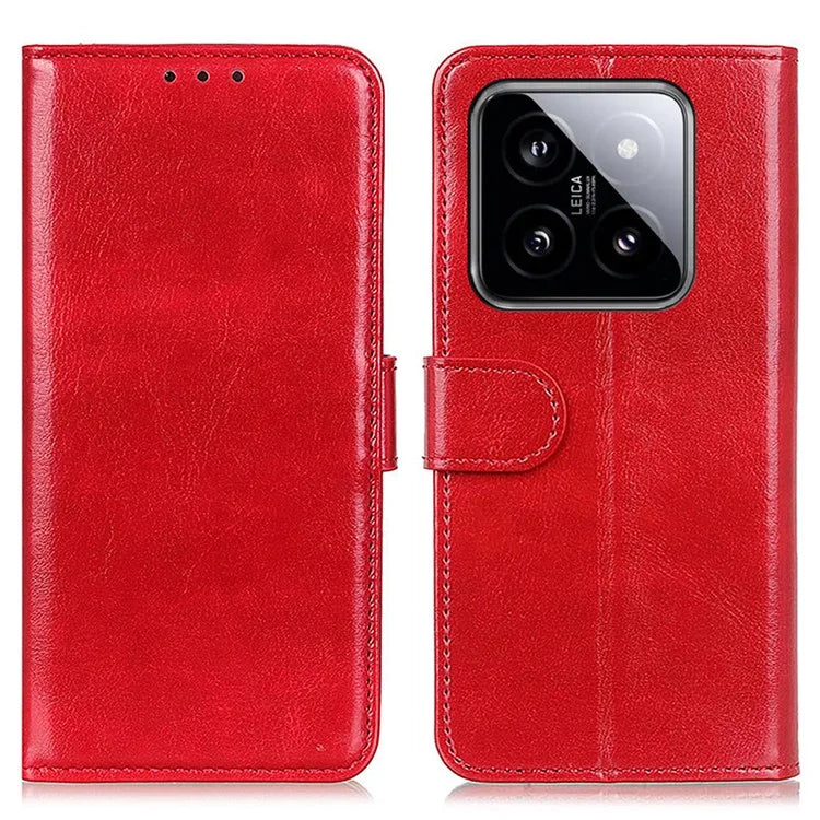 For Xiaomi 14 Pro Leather Case Wallet Stand Shockproof Phone Cover