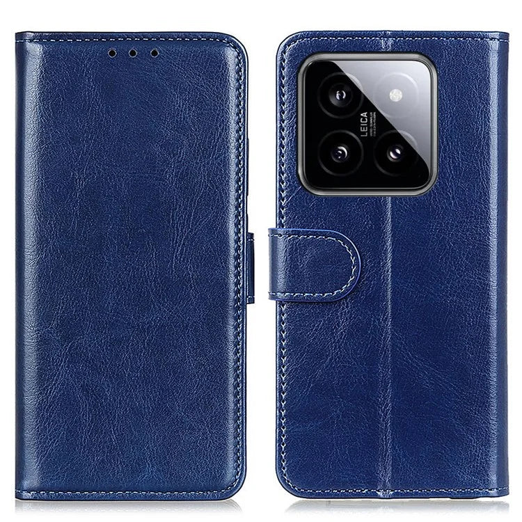 For Xiaomi 14 Pro Leather Case Wallet Stand Shockproof Phone Cover