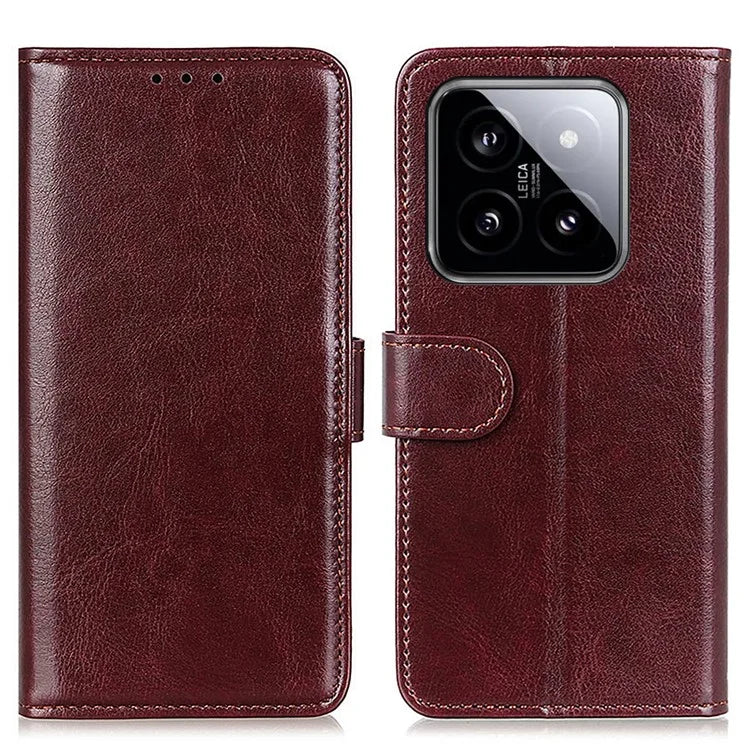 For Xiaomi 14 Pro Leather Case Wallet Stand Shockproof Phone Cover
