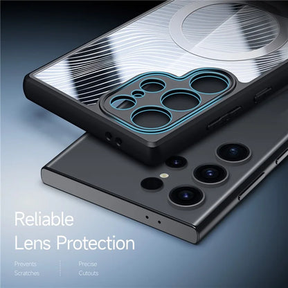 DUX DUCIS Aimo Series for Samsung Galaxy S24 Ultra Case Compatible with MagSafe TPU+PC Matte Phone Case (REACH)