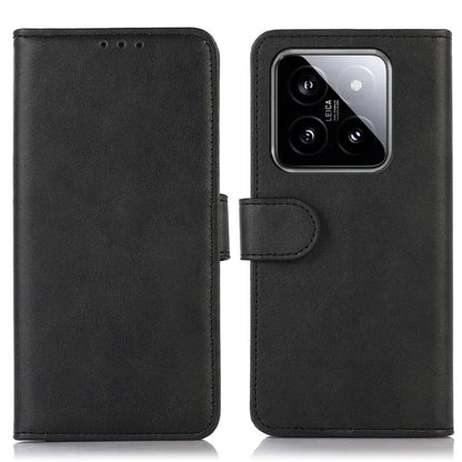 For Xiaomi 14 Case Cowhide Texture Wallet Shockproof Phone Cover