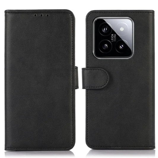 For Xiaomi 14 Case Cowhide Texture Wallet Shockproof Phone Cover