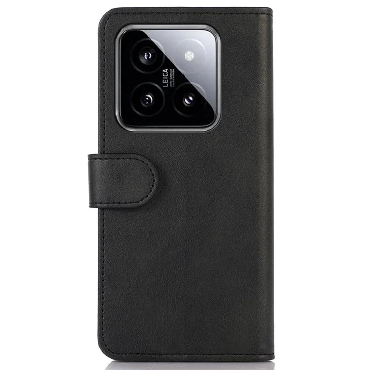 For Xiaomi 14 Case Cowhide Texture Wallet Shockproof Phone Cover