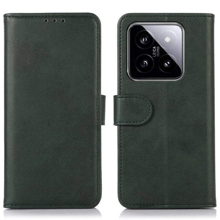 For Xiaomi 14 Case Cowhide Texture Wallet Shockproof Phone Cover