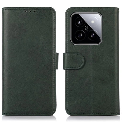 For Xiaomi 14 Case Cowhide Texture Wallet Shockproof Phone Cover