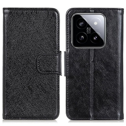 For Xiaomi 14 Pro Case Nappa Texture Wallet Split Leather Phone Cover