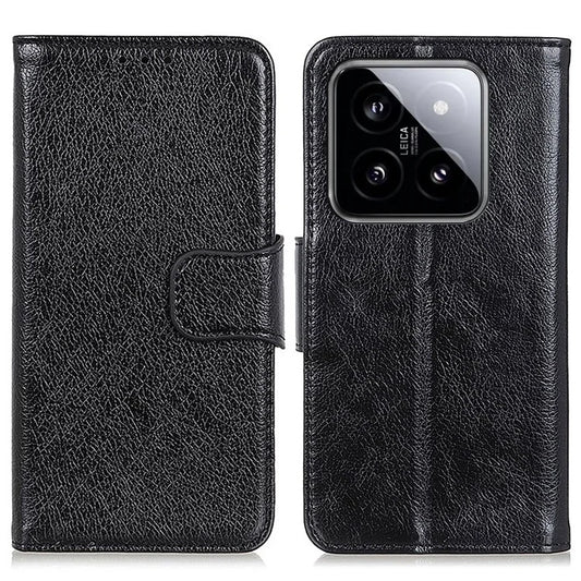 For Xiaomi 14 Pro Case Nappa Texture Wallet Split Leather Phone Cover