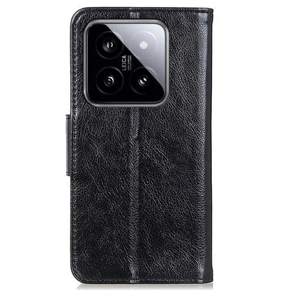 For Xiaomi 14 Pro Case Nappa Texture Wallet Split Leather Phone Cover