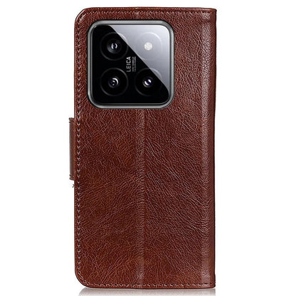 For Xiaomi 14 Case Split Leather Mobile Phone Stand Wallet Cover