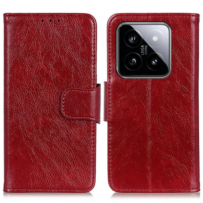 For Xiaomi 14 Case Split Leather Mobile Phone Stand Wallet Cover
