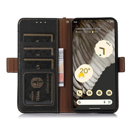 TJ For Google Pixel 8a Case RFID Blocking Phone Wallet Cover