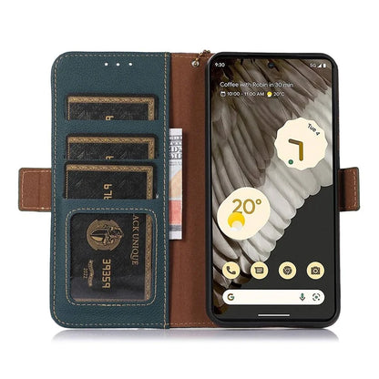 TJ For Google Pixel 8a Case RFID Blocking Phone Wallet Cover