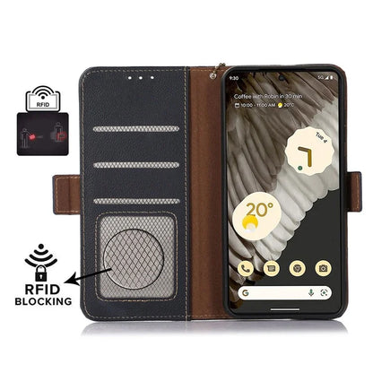 TJ For Google Pixel 8a Case RFID Blocking Phone Wallet Cover