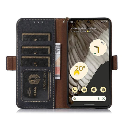 TJ For Google Pixel 8a Case RFID Blocking Phone Wallet Cover