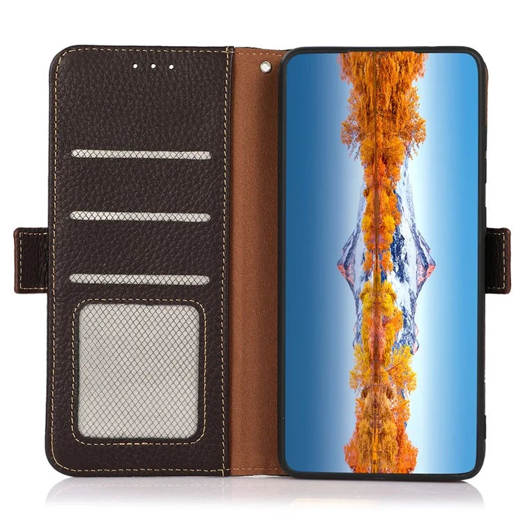 KHAZNEH For Google Pixel 8a Case RFID Blocking Wallet Stand Phone Cover