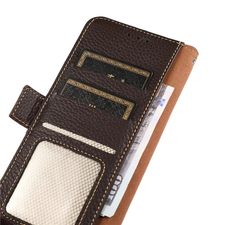 KHAZNEH For Google Pixel 8a Case RFID Blocking Wallet Stand Phone Cover