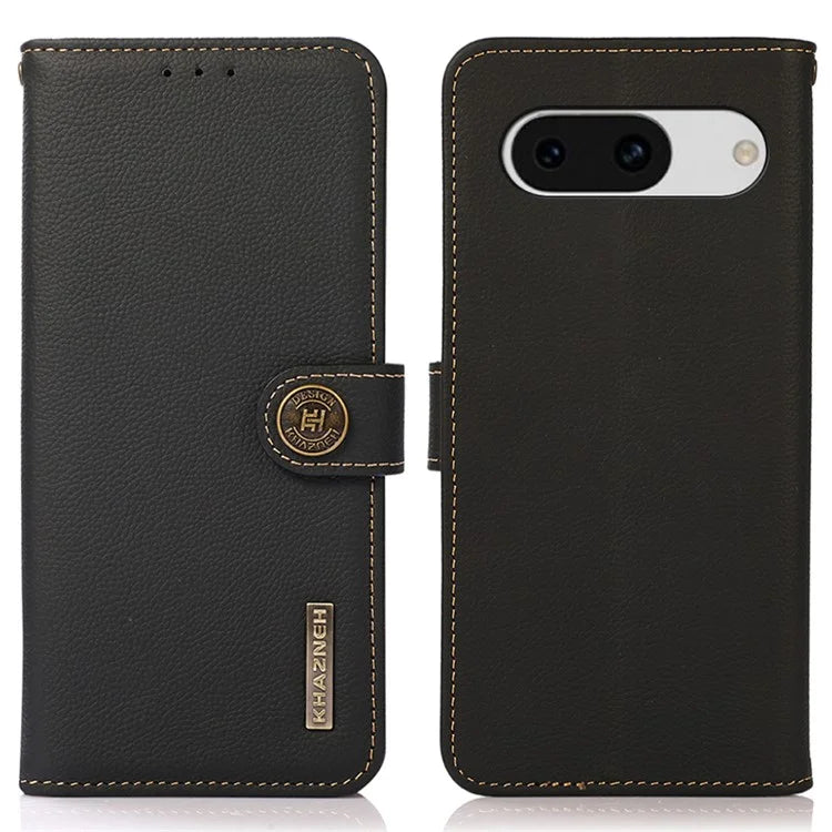 KHAZNEH For Google Pixel 8a Case Wallet RFID Blocking Phone Stand Cover