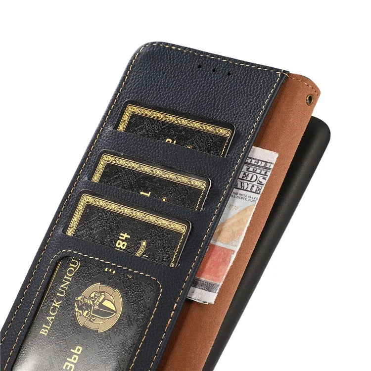 KHAZNEH For Google Pixel 8a Case Wallet RFID Blocking Phone Stand Cover