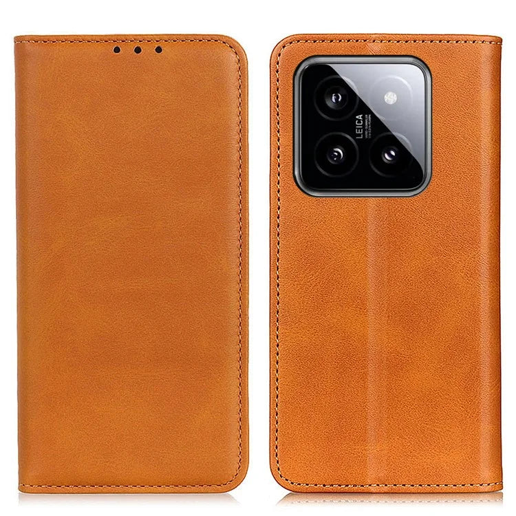 For Xiaomi 14 Pro Case Split Leather Cover with Wallet Stand